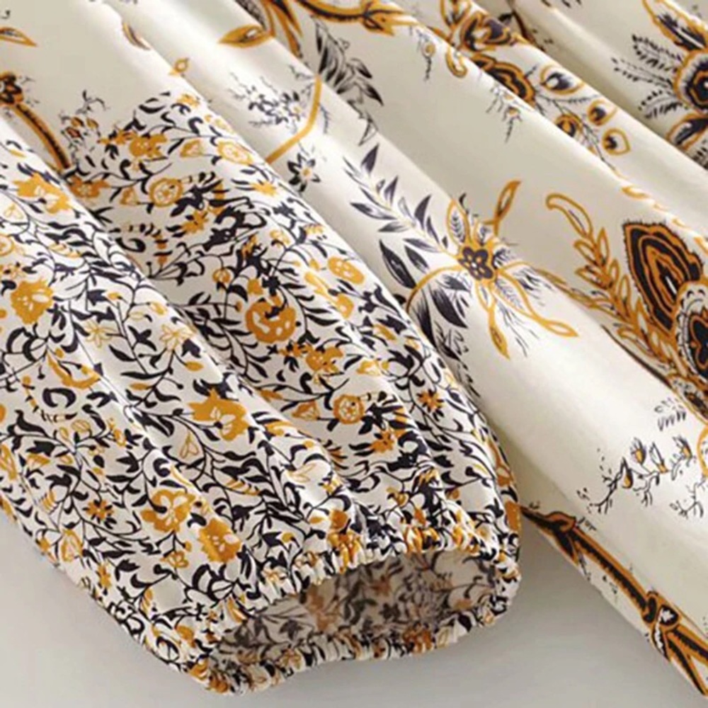 NEW BOHO GYPSY MILA LONG FLORAL MAXI DRESS TUNIC - Picture 5 of 6